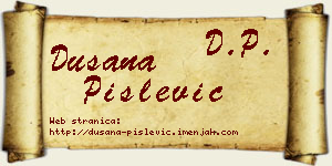 Dušana Pislević vizit kartica